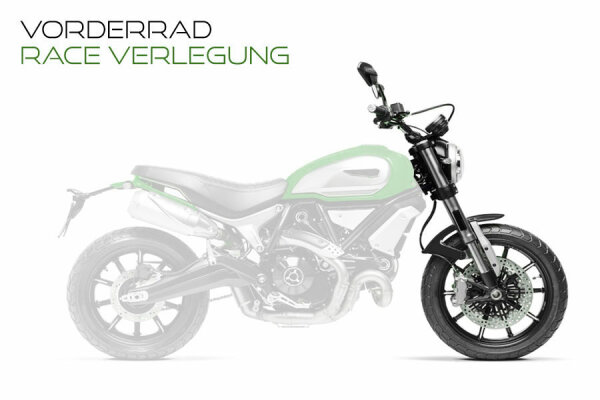 Stahlflex Bremsleitungen für BMW R45 ab 78-81 [VR alternativ]