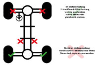 Stahlflex Bremsleitungen für Audi S3 Quattro [8L1] Hinterachse Sattel (Langversion)